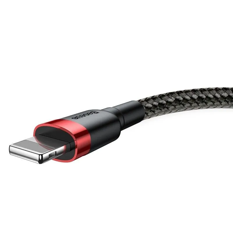 <![CDATA[Baseus Cafule USB Lightning Cable 2.4A 1m (Red+Black)]]>